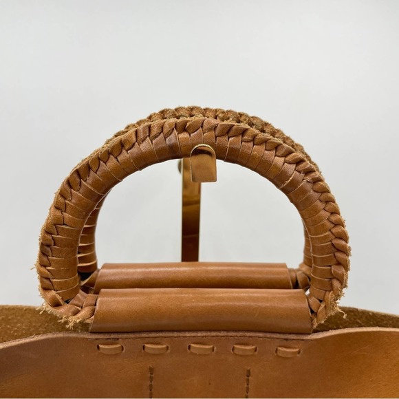 MADEWELL The Nashville Whipstitch Tote Cognac Brown - Picture 7 of 10